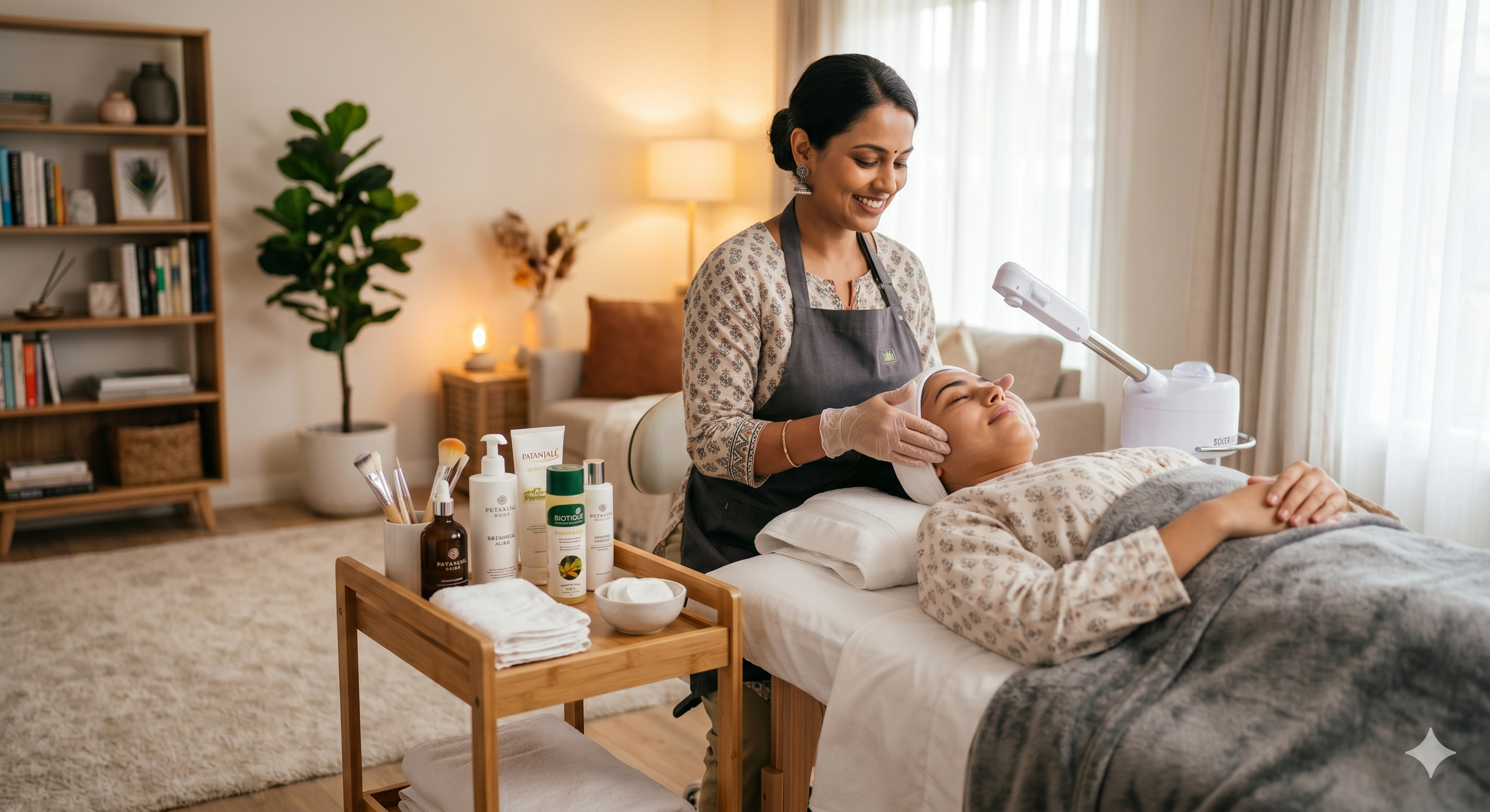 At-home salon styling and hair care
